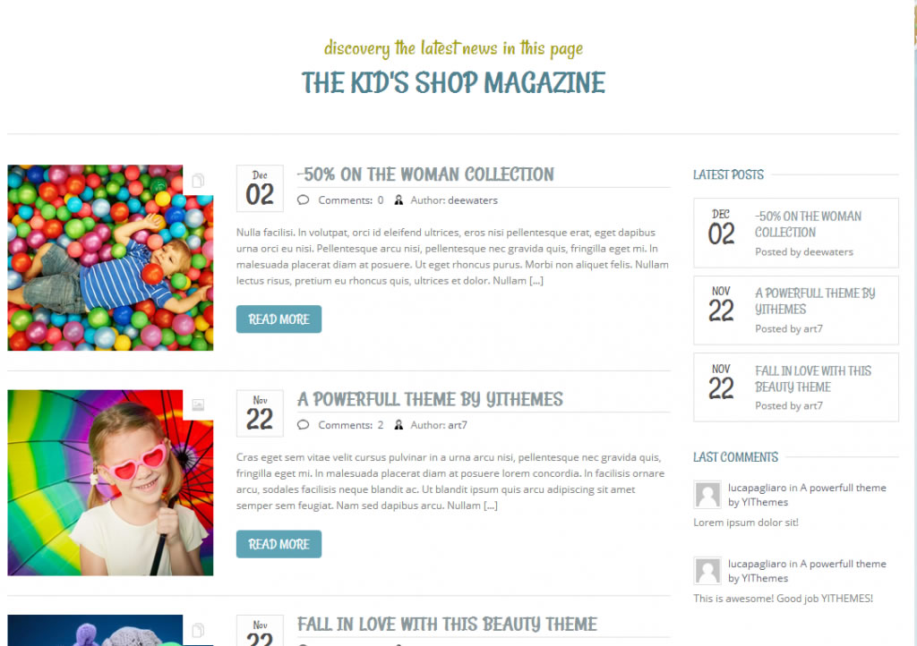 Kidshop - СĄWordPress̄վWվ
